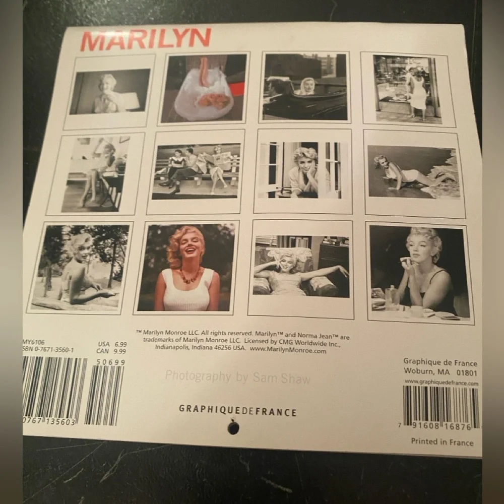 Marilyn Monroe 2006 Calendar.
